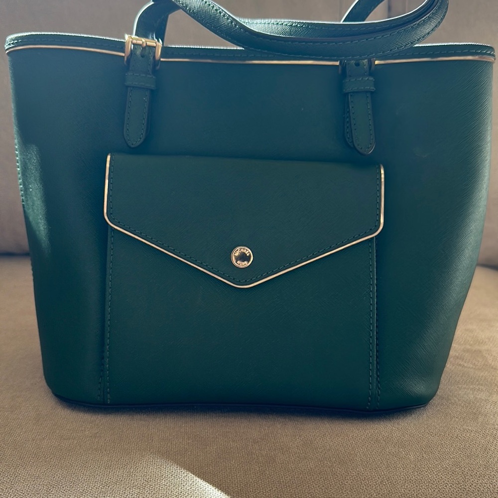 Michael Kors Green Leather Purse